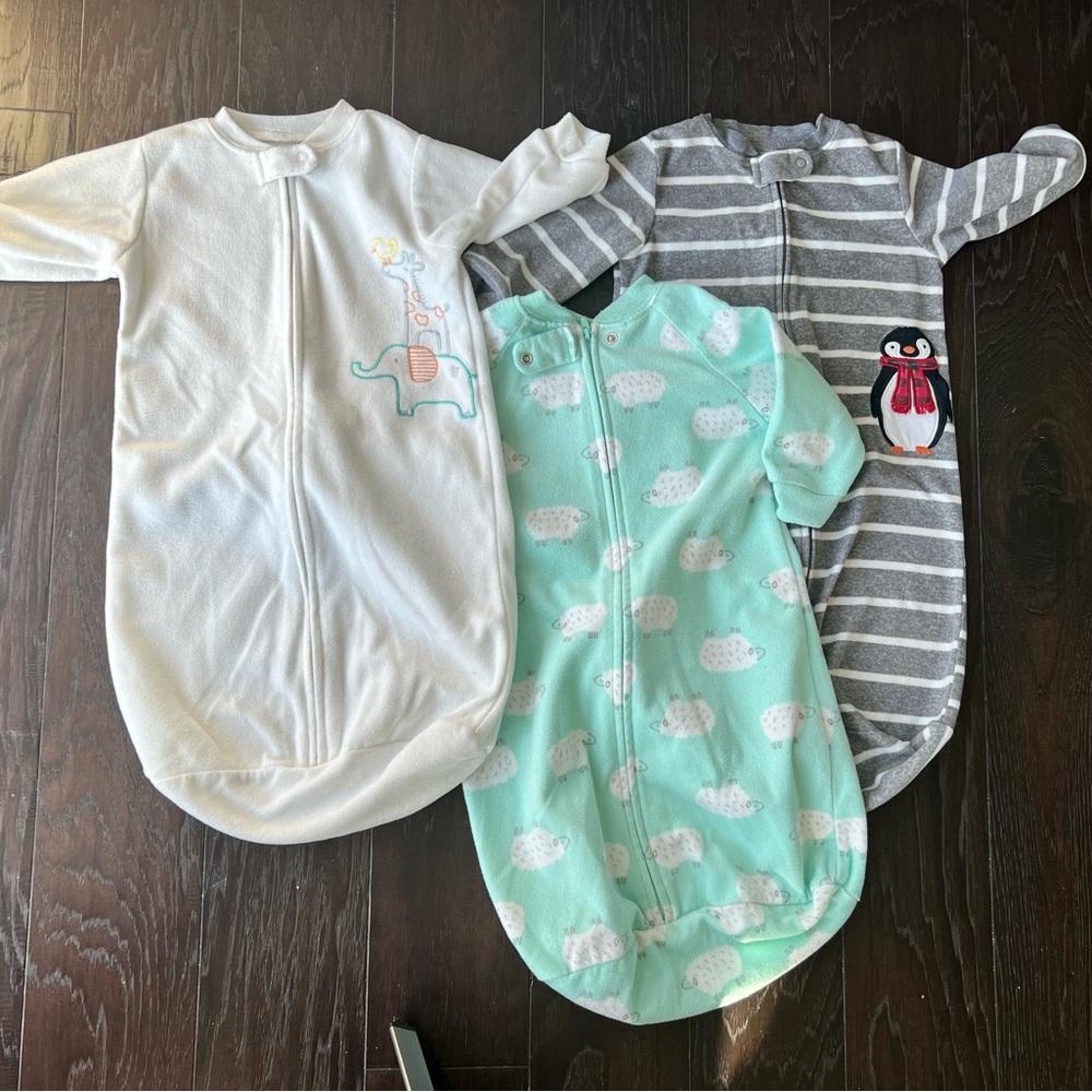 Micro fleece sleep sacks